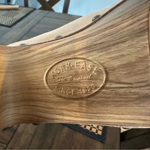 Kork-Ease Sienna Leather Clogs Tan Size 10 – Chunky Heel Vintage Boho - Picture 9 of 14